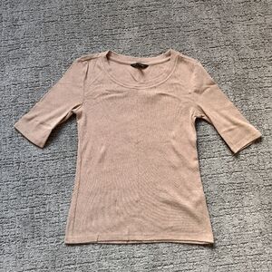 Banana Republic Beige Ribbed Top